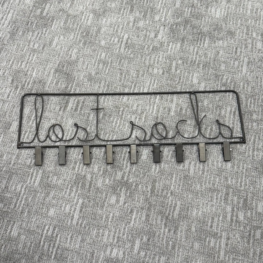 Elegant Black Metal Sock Organizer